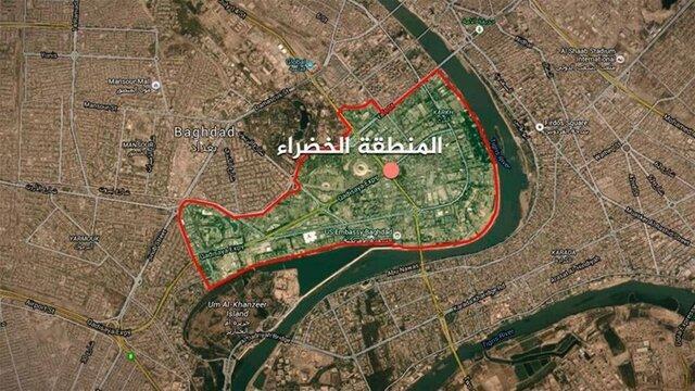 منطقه سبز بغداد هدف حمله موشکی قرار گرفت منطقه سبز بغداد هدف حمله موشکی قرار گرفت